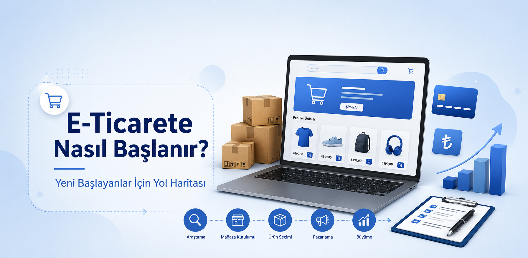 E-Ticarete Nasıl Başlanır? Yeni Başlayanlar İçin Yol Haritası