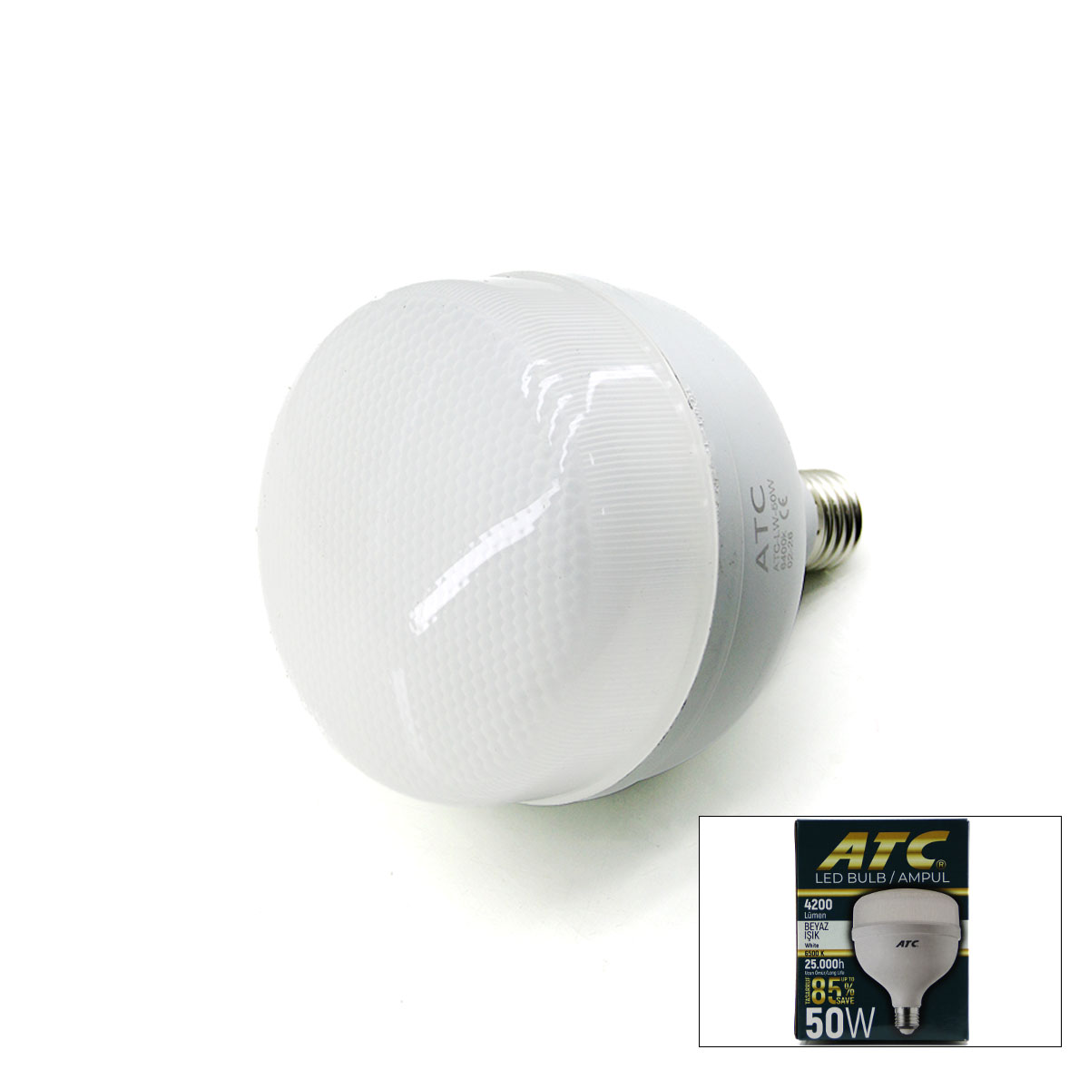 50W E27 LED Ampul 6500K 4200 lm (Günışığı)