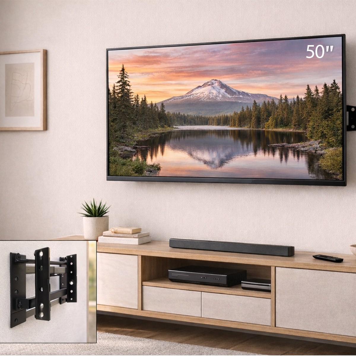 Sabit TV Duvar Askı Aparatı 56x127 cm (27-50 inç LCD/LED)
