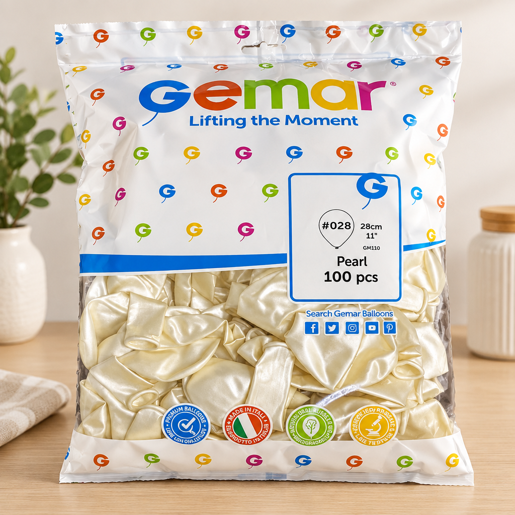 28 cm (11 inç) Metalik Balon 100'lü