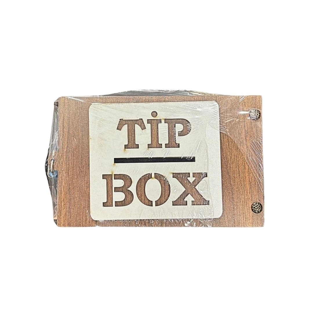 Ahşap Büyük Tipbox Kumbara