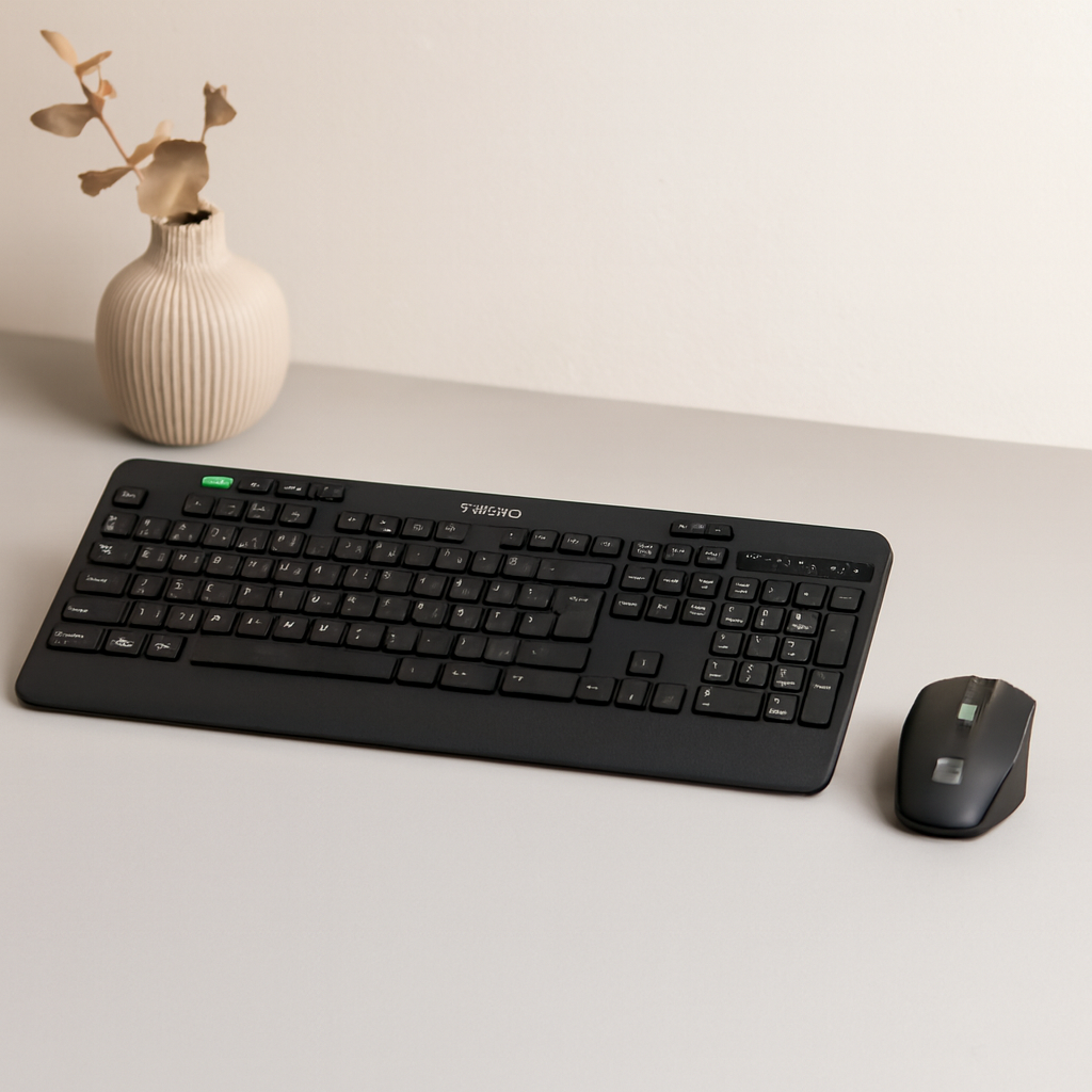 Kablosuz Klavye Mouse Seti (USB, Sessiz, Q Klavye)
