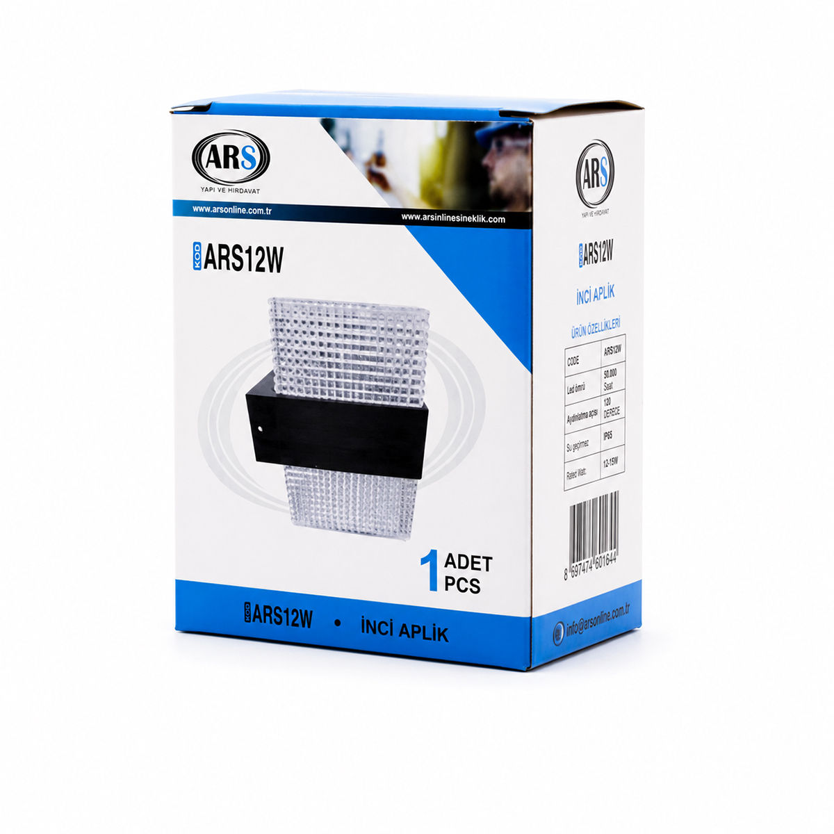 10W LED Dış Mekan Duvar Aplik IP66 50.000 Saat