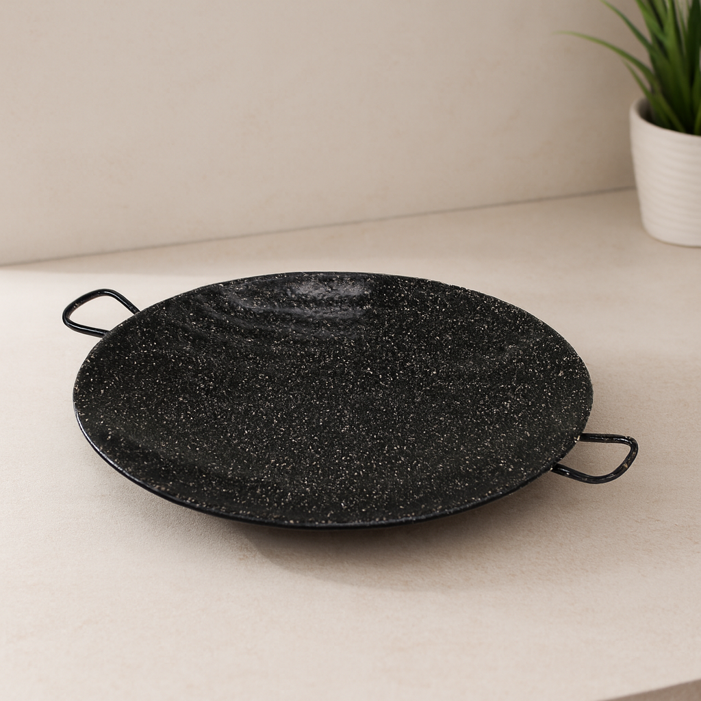 Kulplu Emaye Kavurma Sacı 30 cm