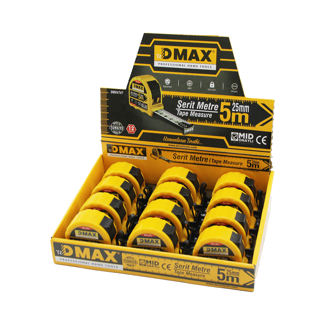 Çelik Şerit Metre 5 m x 25 mm (1 Adet)