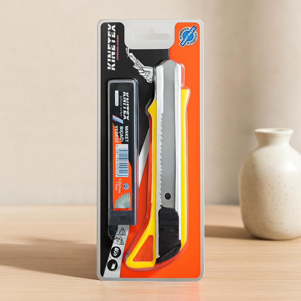 18 mm Yedekli Plastik Falçata Maket Bıçağı