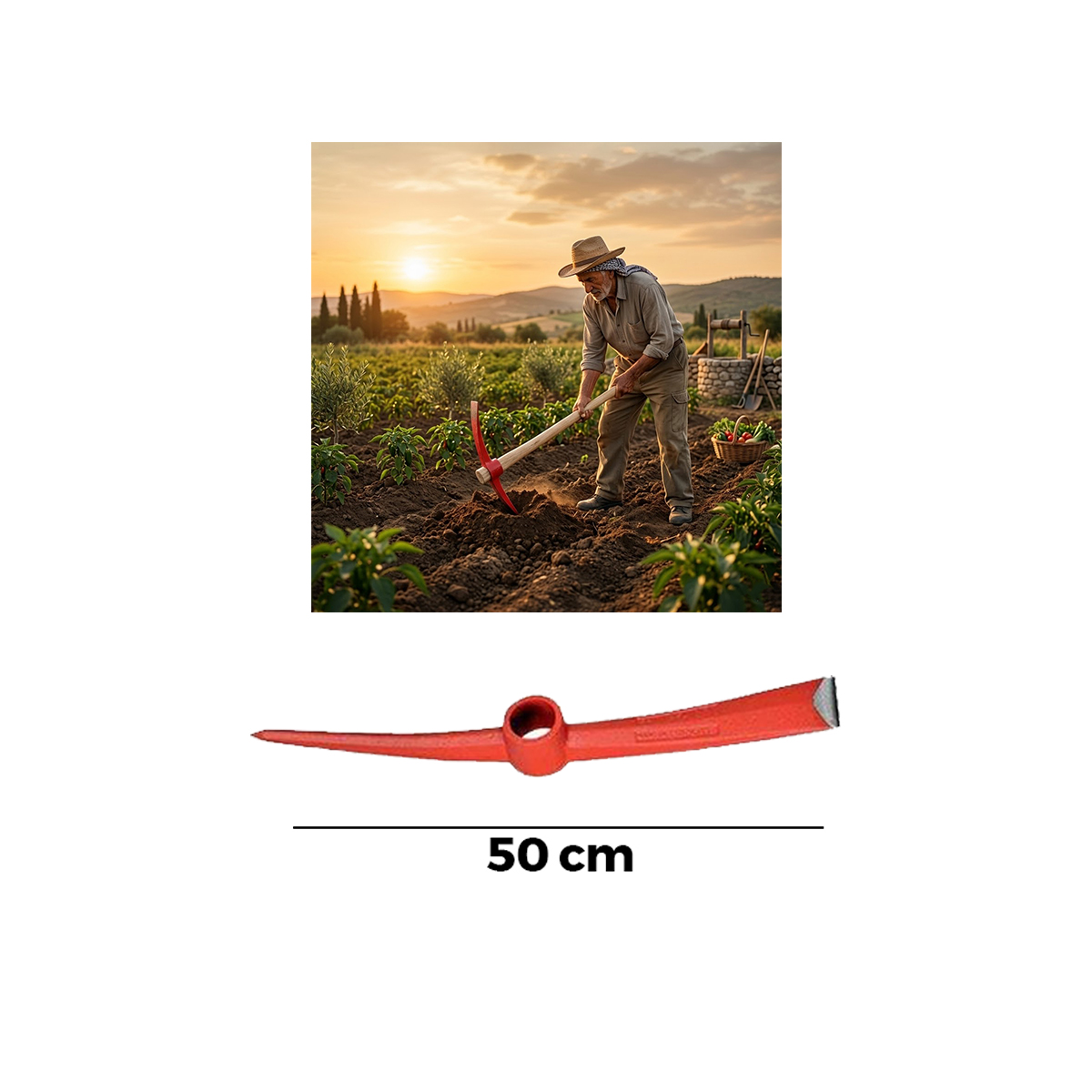 50 cm Çelik Kazma