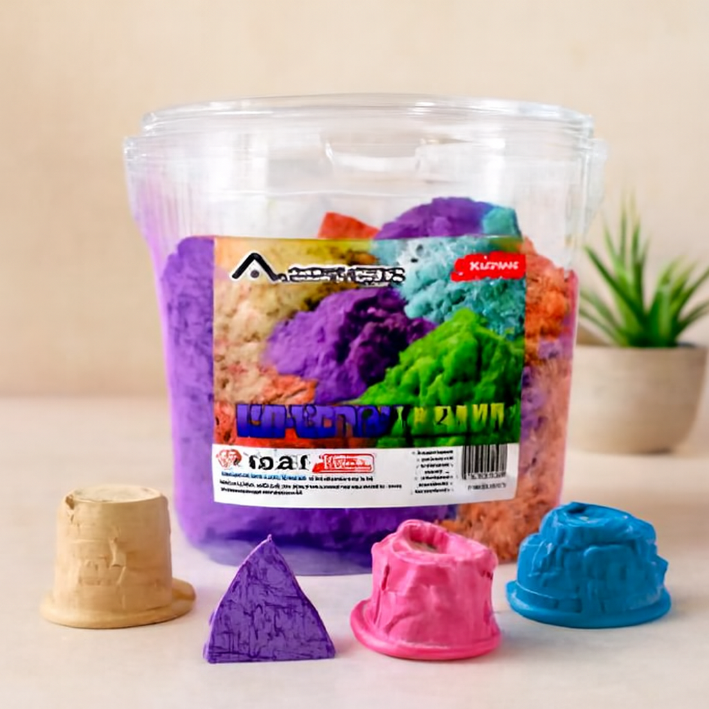 Kinetik Kum Renkli - Ele Yapışmaz, Kurumaz 200 gr ( 1Adet)
