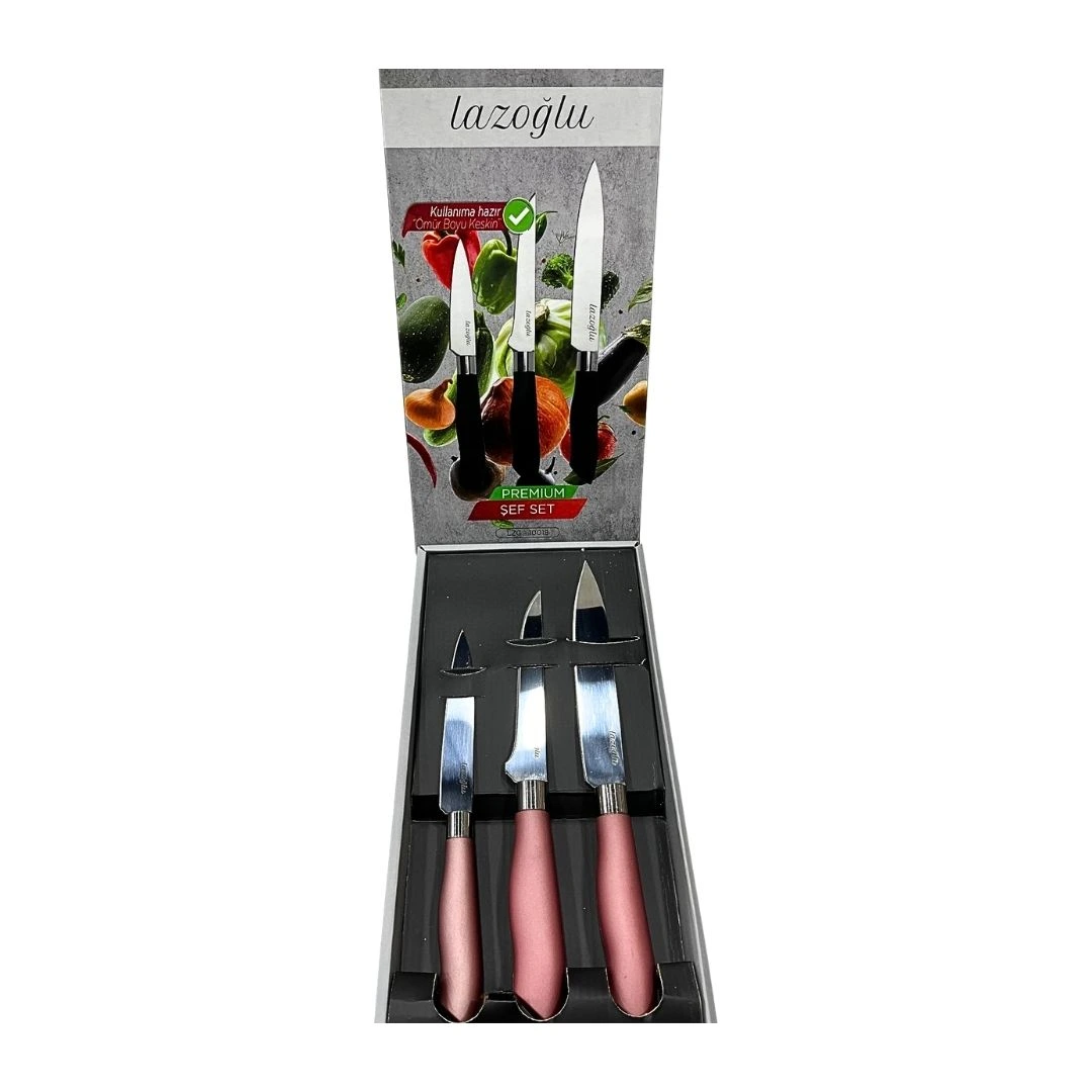 3 Parça Şef Bıçak Seti