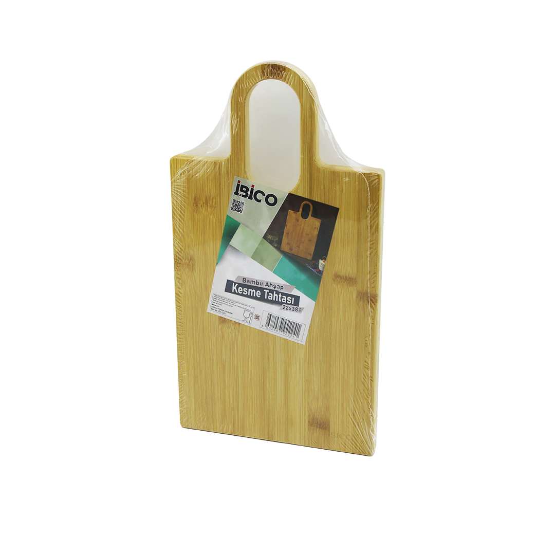 Bambu Kesme Tahtası Oval Kulplu 20x37 cm