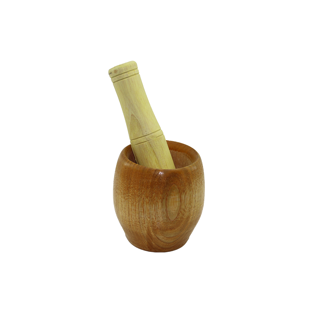Bambu Ahşap Havan - Sarımsak Dövecek 7 cm