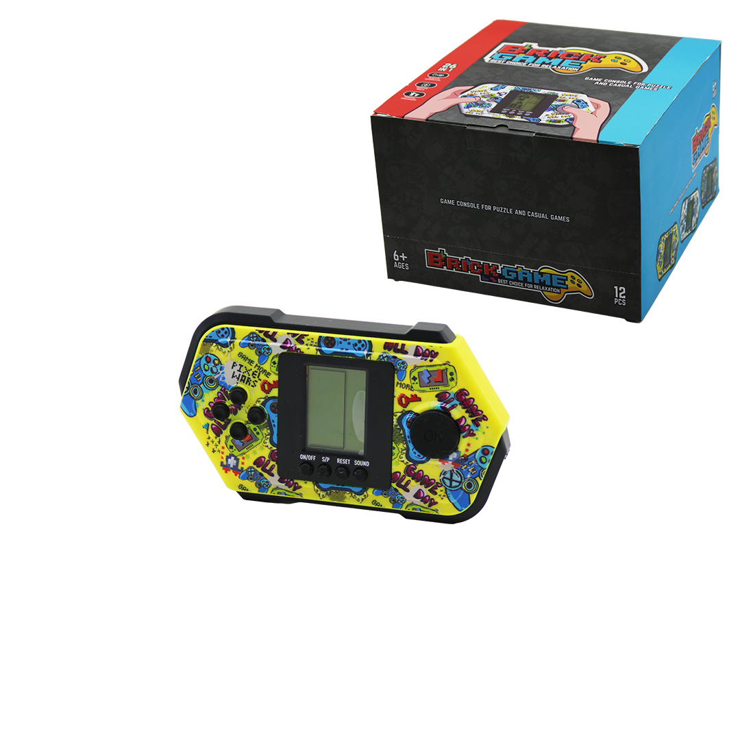 Tetris Brick Game Pilli Elektronik Oyun - Altıgen Model (Level & Skor Ekranlı)