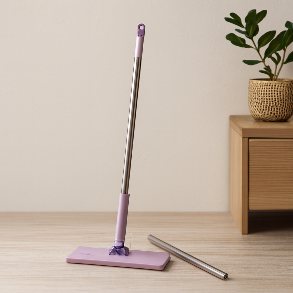 Otomatik Bez Değiştiren 360° Başlıklı Mop - 115 cm Sap