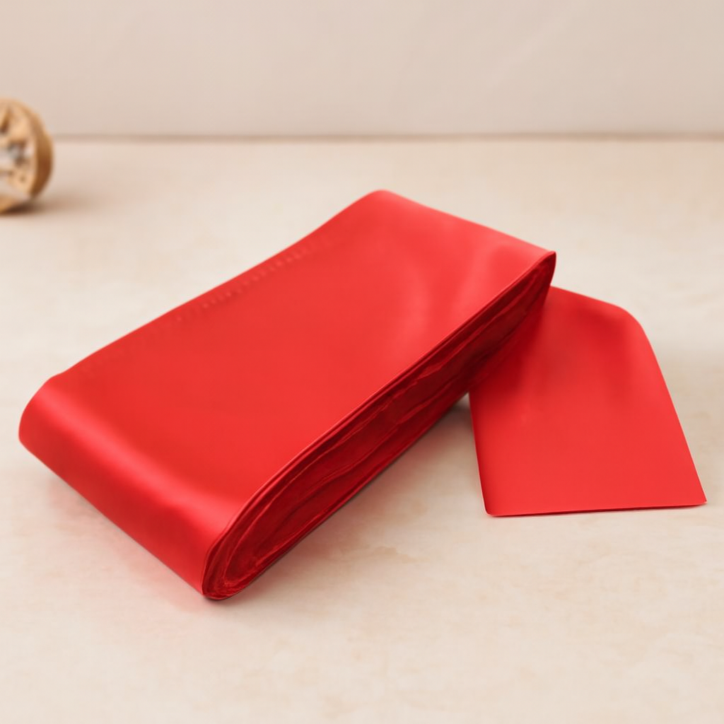 Kırmızı Takı Kurdelası 6 cm x 10 m - (1 Adet)