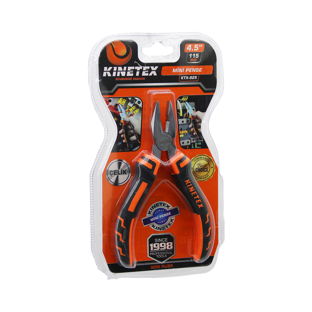 Vakumlu Mini Çelik Pense 115 mm (Yaylı)