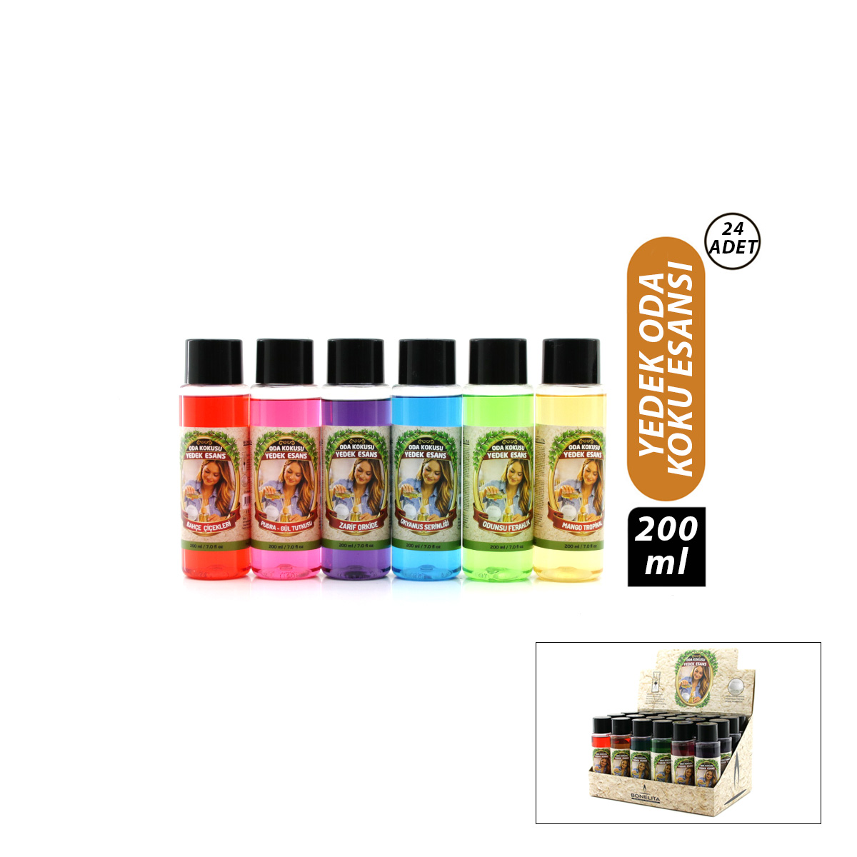 Oda kokusu yedek esans 200 ml ( 1 Adet)