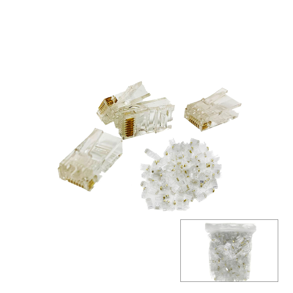 RJ45 Ethernet Jak 100 Adet