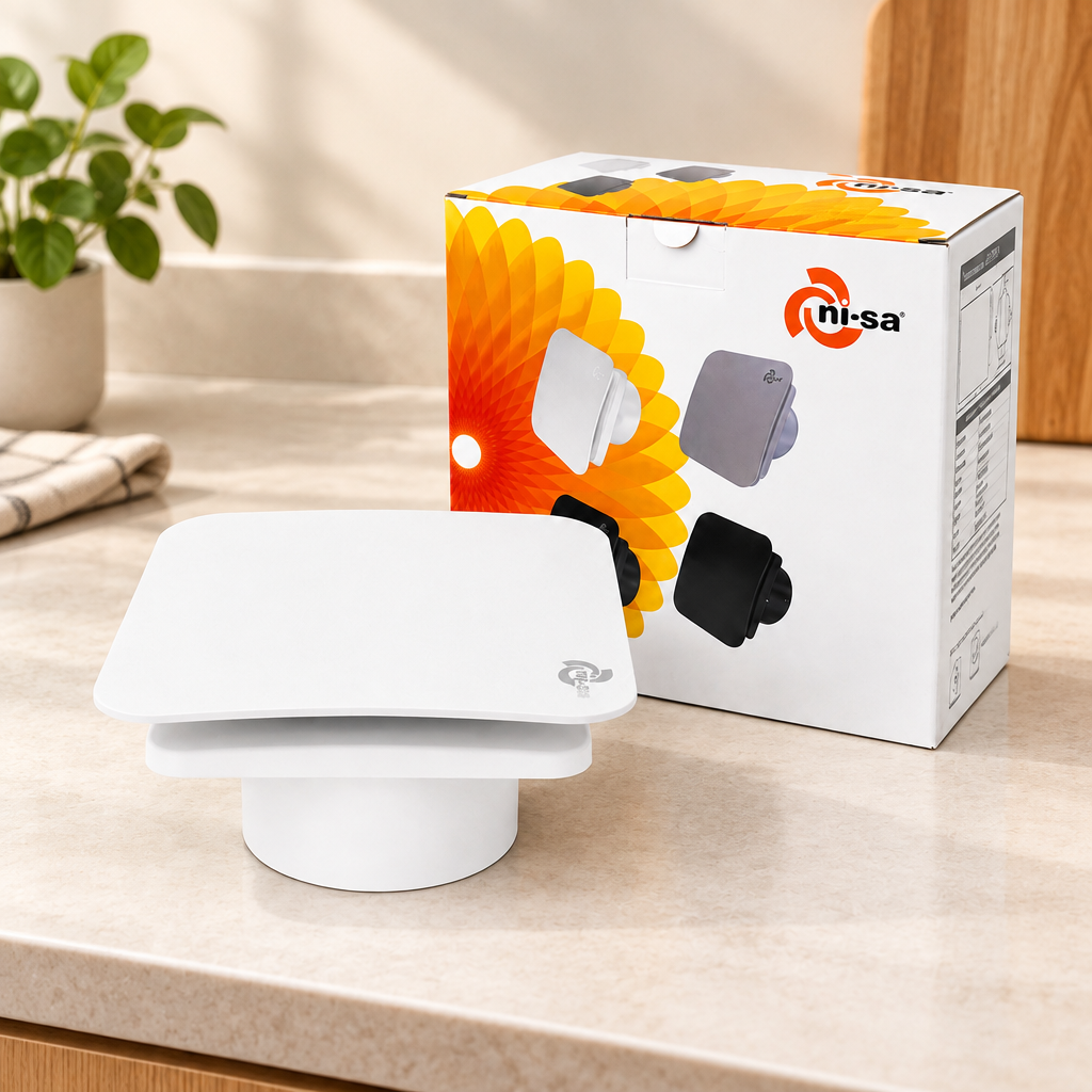 120 mm Plastik Banyo Tuvalet Aspiratörü 16W 80m³/h