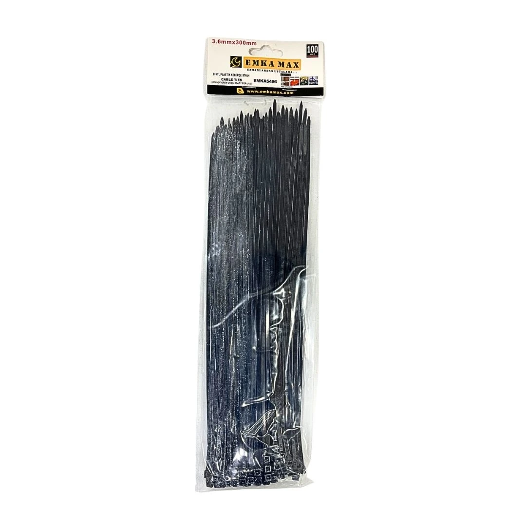 3,6x300 mm Siyah Cırt Kelepçe