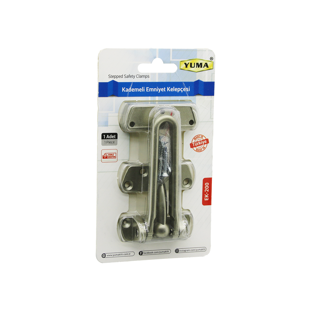 Çelik Kapı Emniyet Kelepçe (Krom) 60 mm