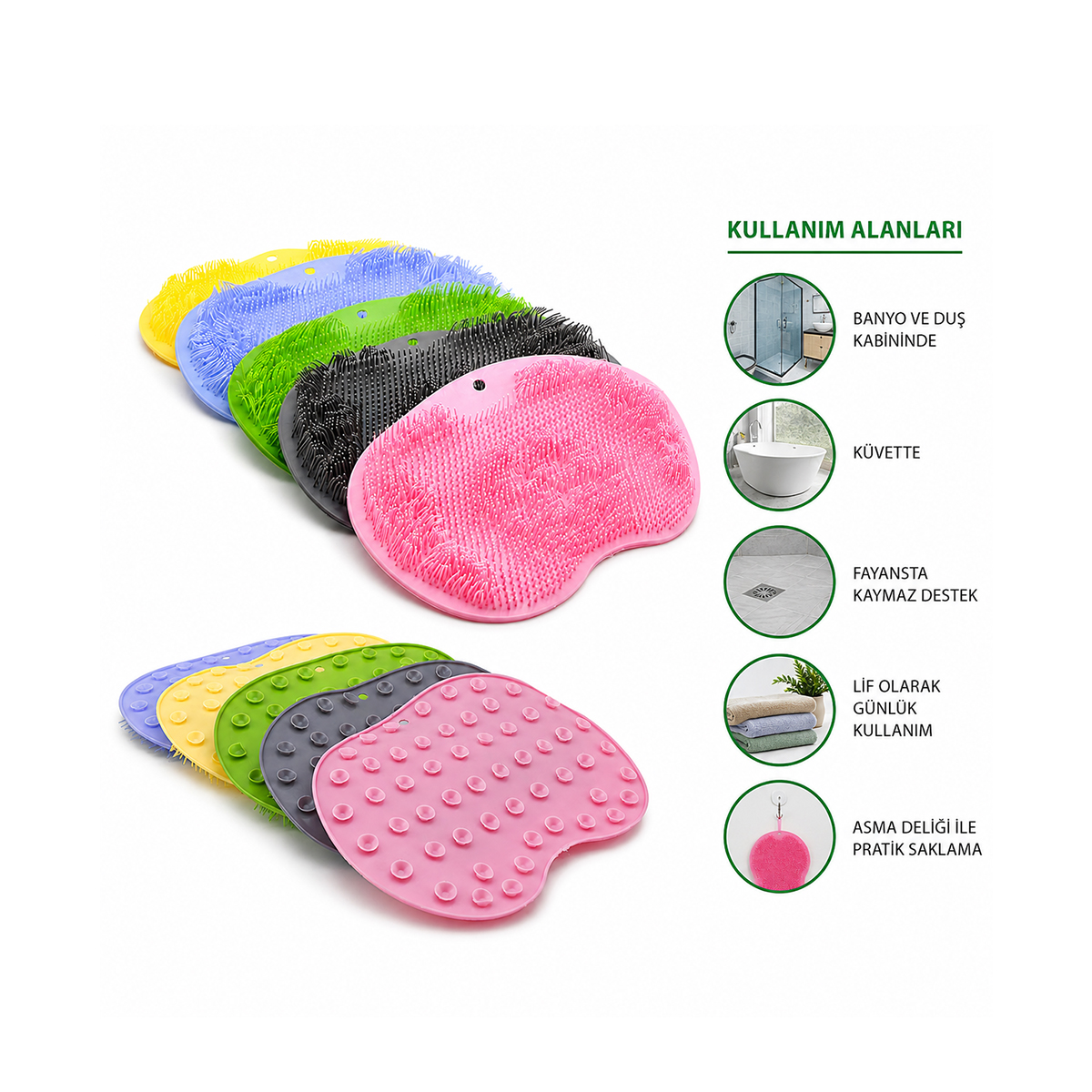 Banyo Masaj Matı Lif 28 Cm