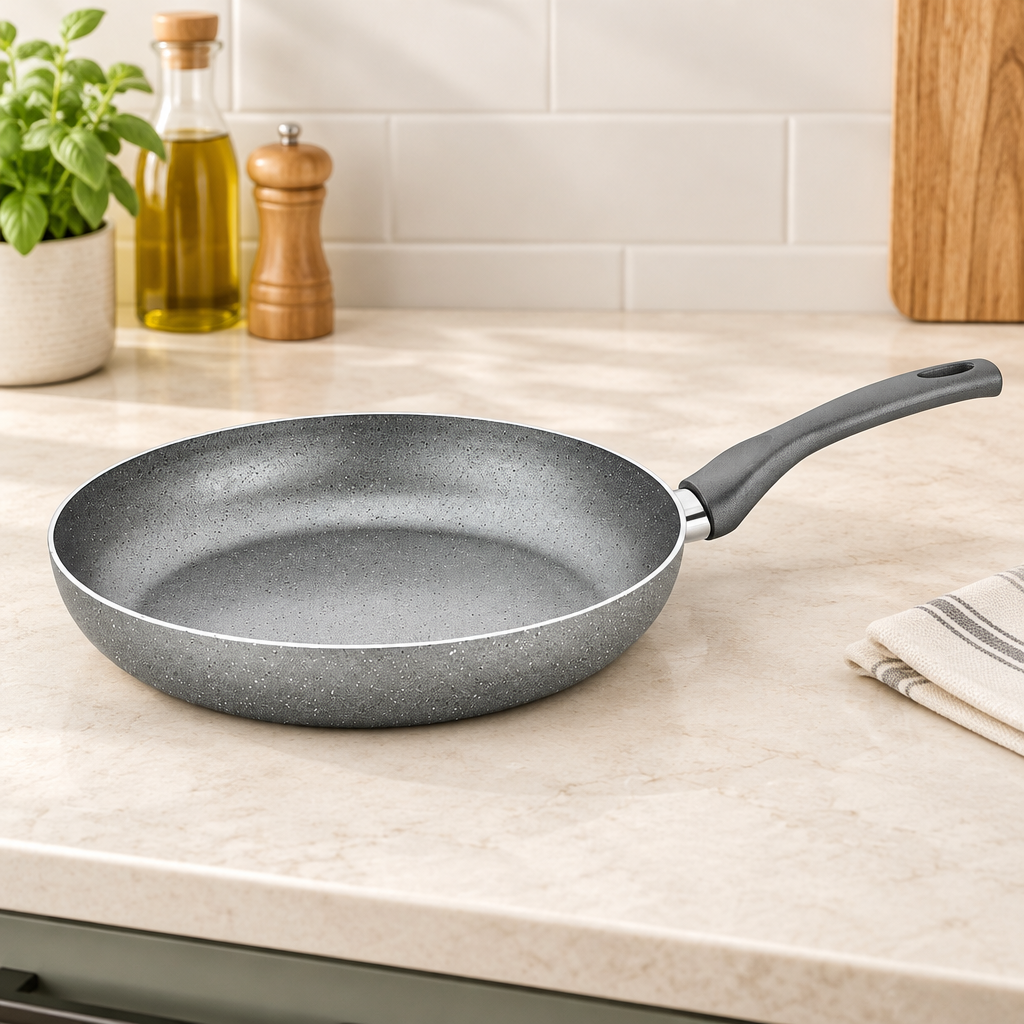 Granit Tava 22 cm Tek Saplı