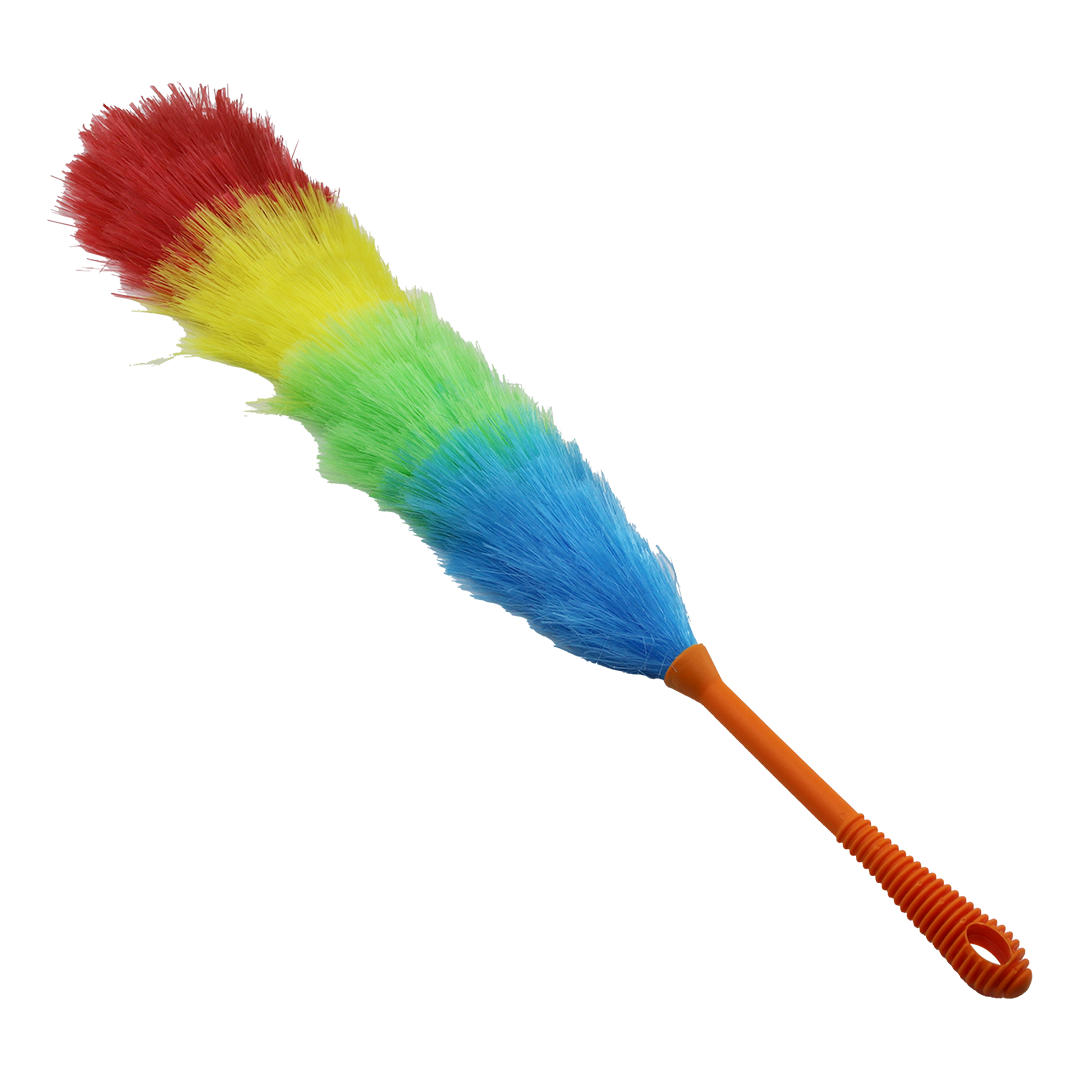 Renkli Naylon Kıllı Toz Alma Püskülü 62 cm