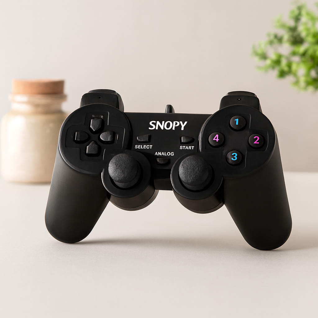 PS3 Kablolu Titreşimli Analog Oyun Kolu (USB, 15 Tuş)
