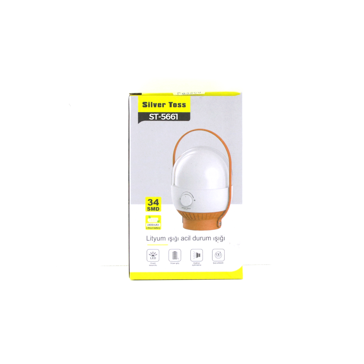 34 LED USB Şarjlı Kamp Lambası - Ayarlanabilir Işık, 2400mAh