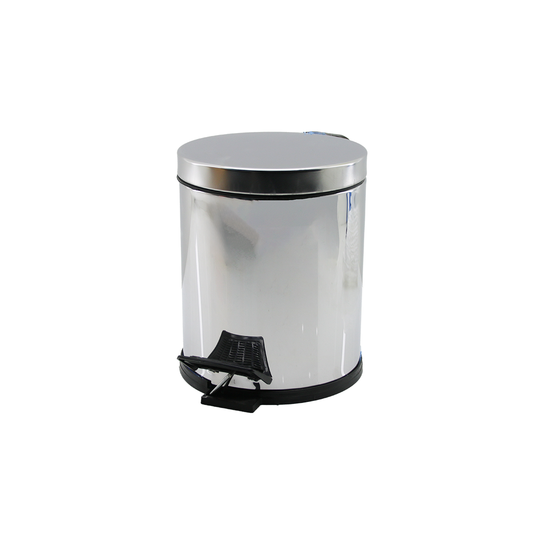 Pedallı Çöp Kovası 3 L Krom Metal