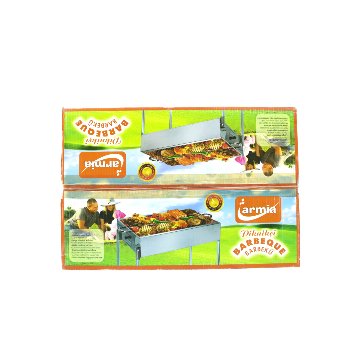 Paslanmaz Portatif Mangal 70 cm Ayaklı Standlı