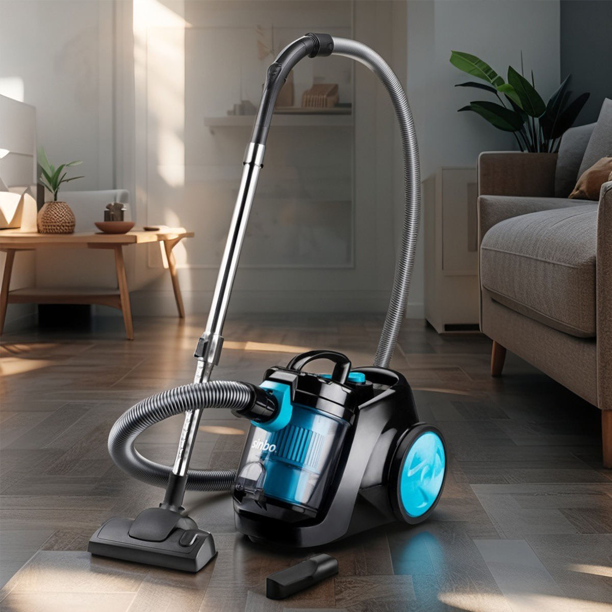 Torbasız Elektrikli Süpürge 350W 3,5L Toz Haznesi 5m Kablo