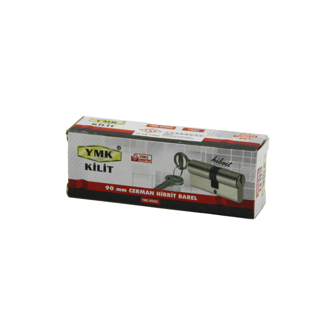 90mm Nikel Saten Cerman Barel Silindir (2 Anahtar)