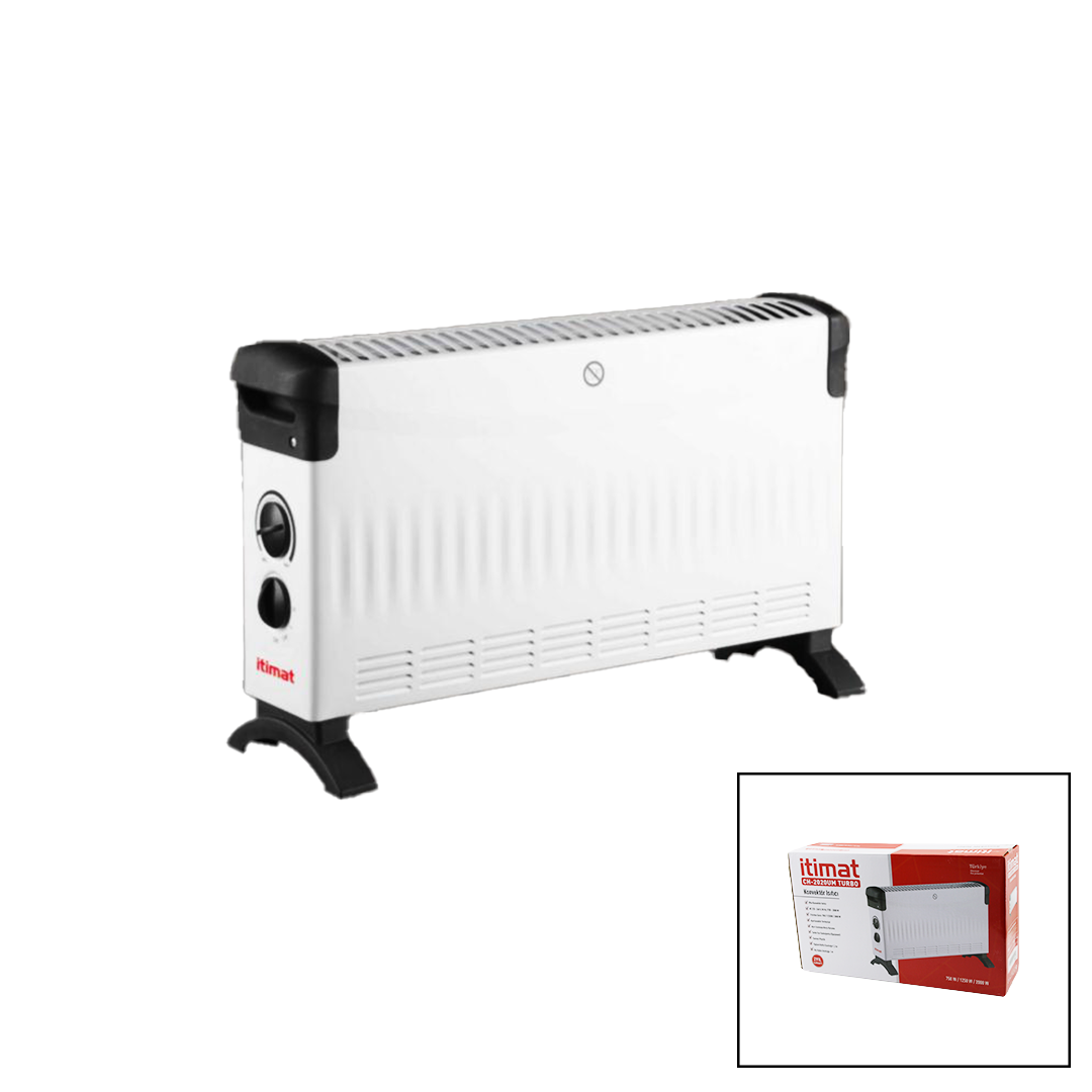 Konvektör Isıtıcı 750-1250-2000W Ayarlı Termostat (Küçük)