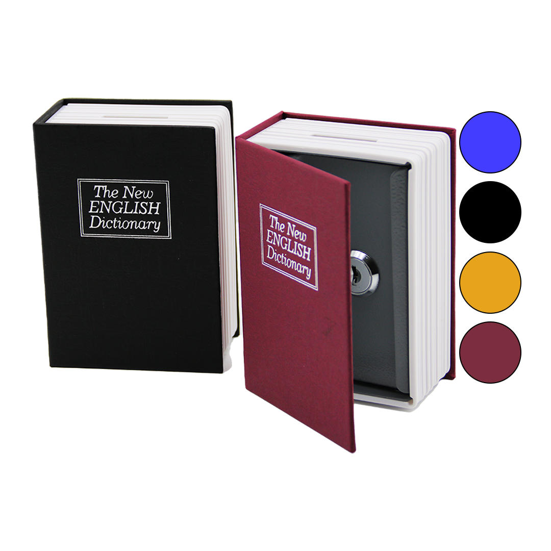 Kitap Modeli Kilitli Kasa 180x115x55 mm - Gizli Kumbara