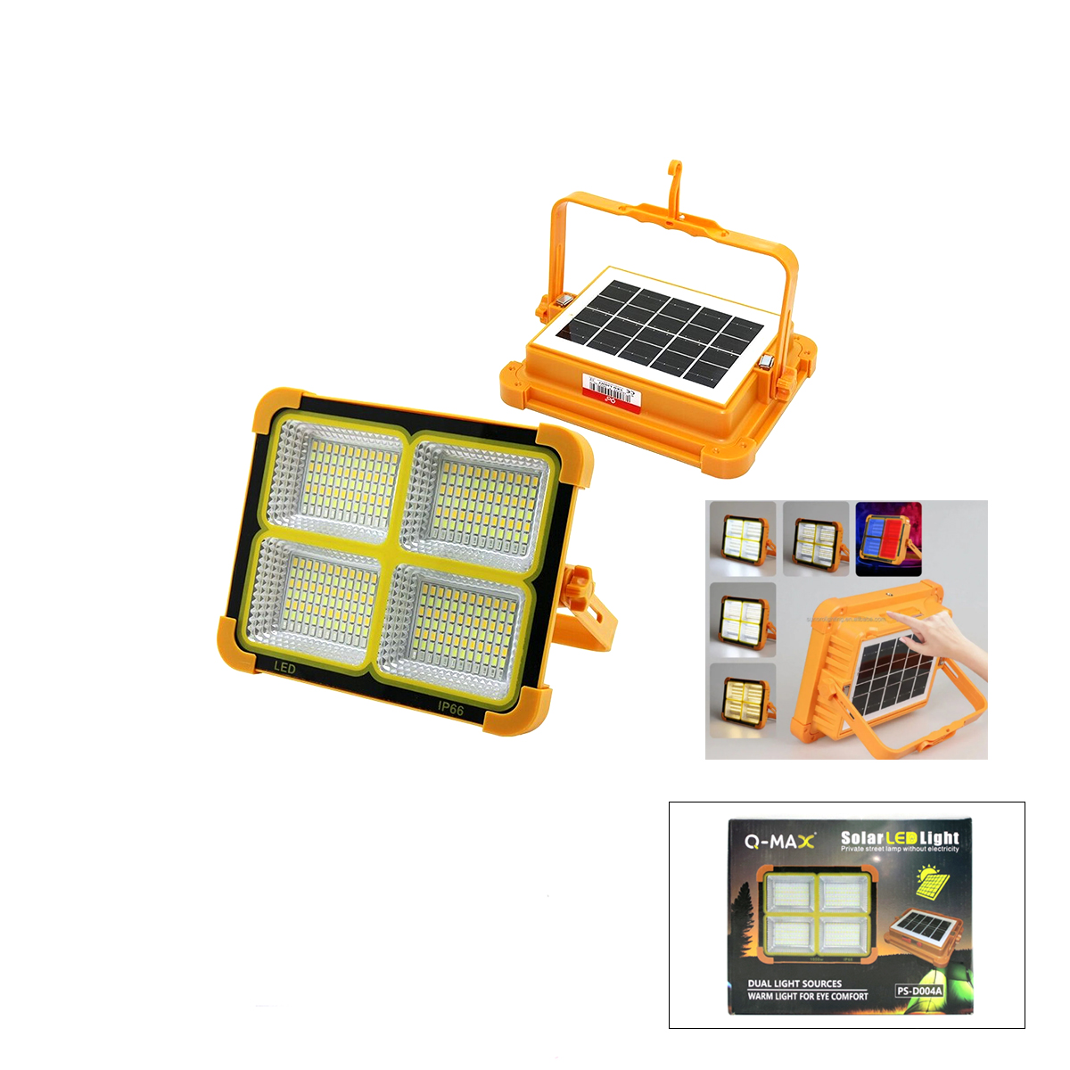 Güneş Enerjili LED Projektör ve Fener Powerbank