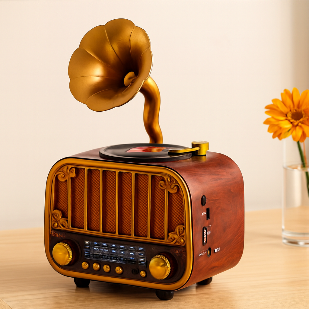 Bluetooth FM Radyo USB/TF MP3 Hoparlör (USB Şarjlı)