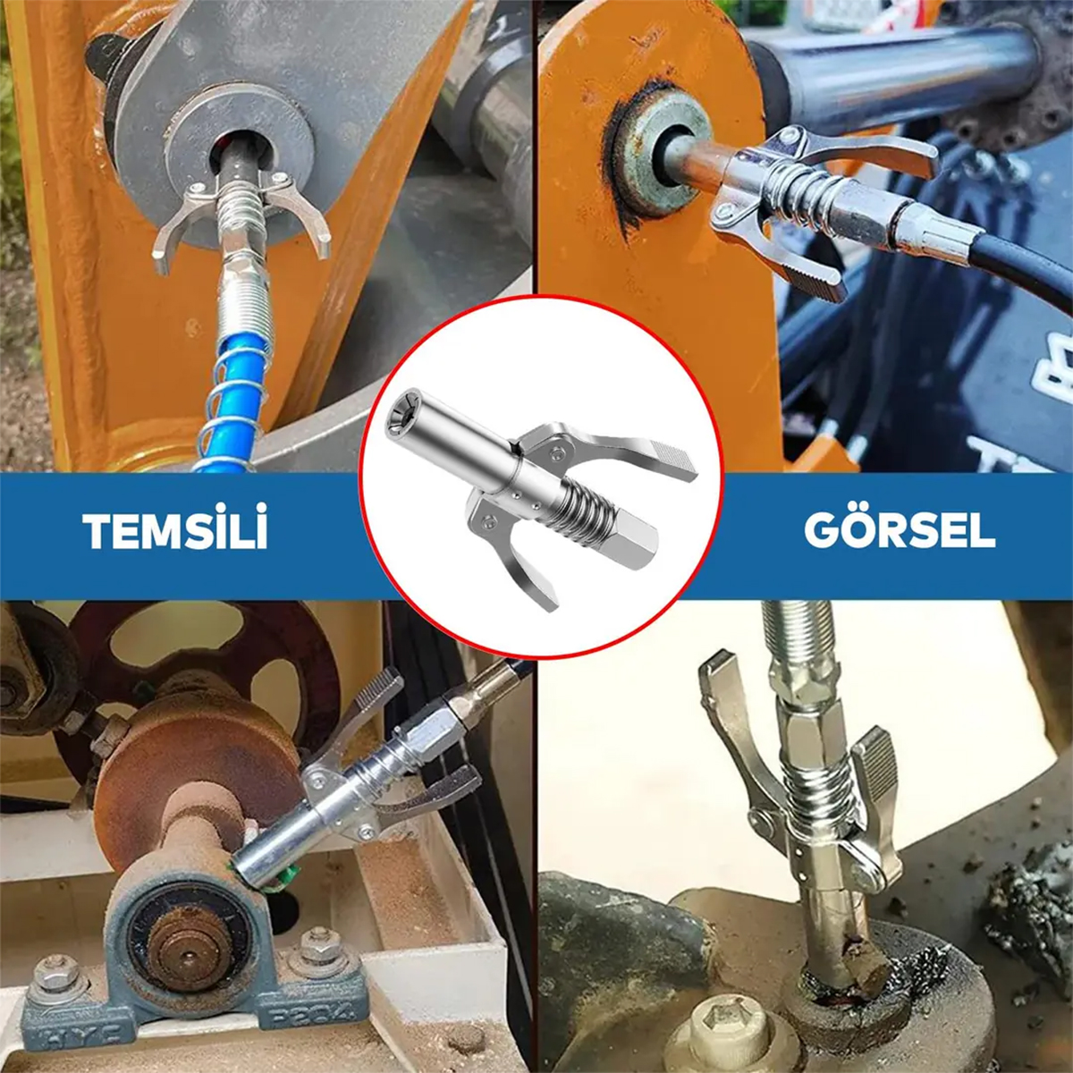 Mandallı Gres Pompa Ucu