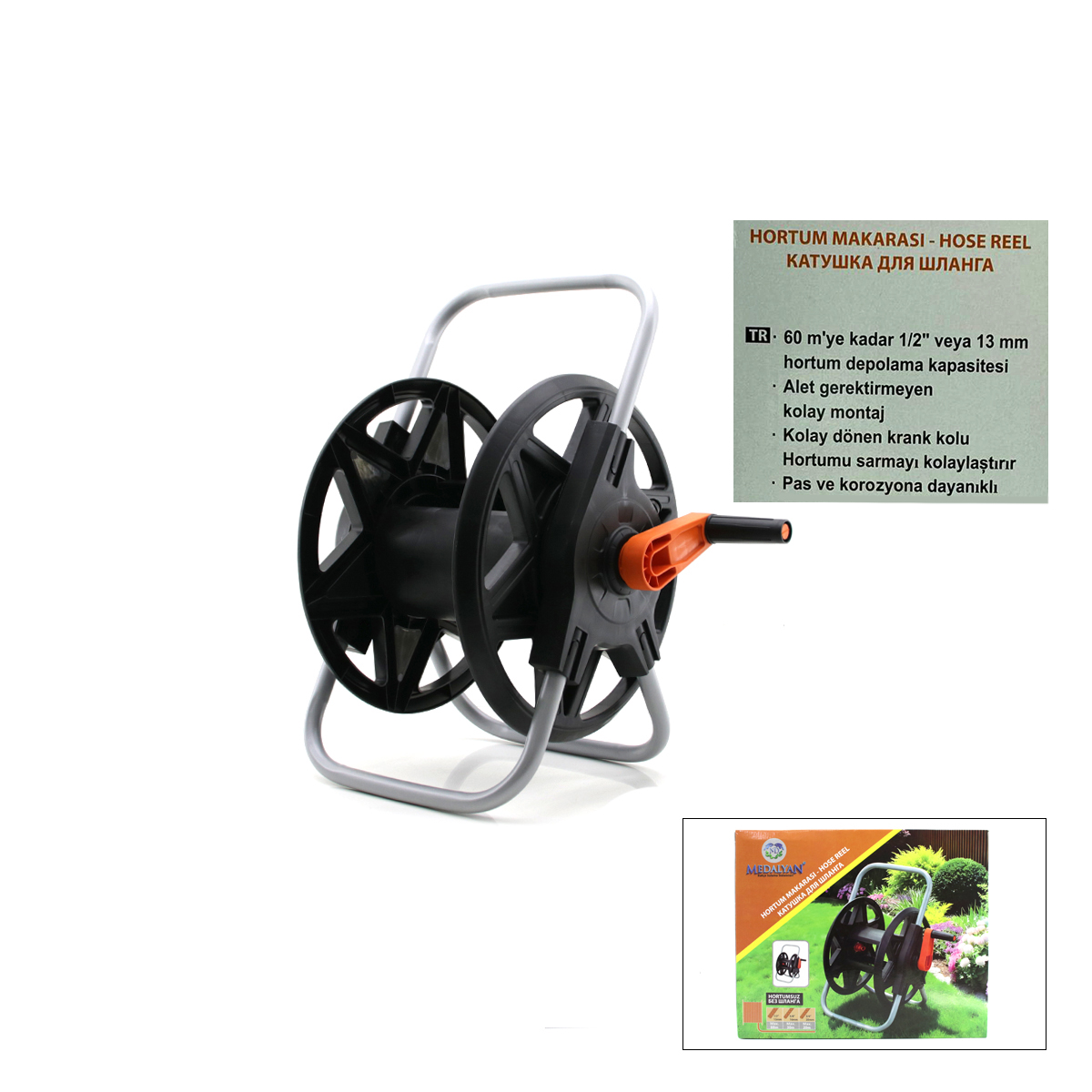 Portatif Hortum Makara MD-620 (Tekerleksiz) - 5'li Paket